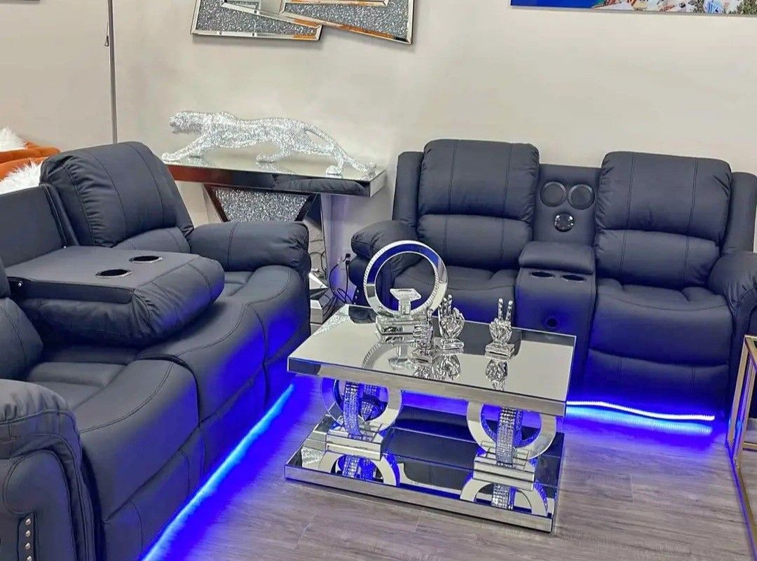 Řecliner Şofa Şet / J̣̌uego Ðe Şofá Řeclinable (Faṣt Ðelivery 🚛💨~Fiɲancing Ąvailable)