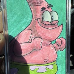 Patrick Star Sketch Card 1-1 Tops 2025 Chrome Signature 