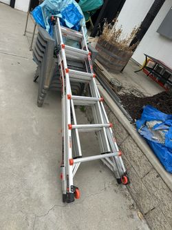 Little Giant Ratchet Leveler Metal Ladder