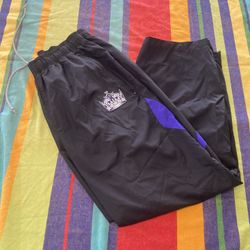 Vintage Los Angeles Kings Windbreaker Pants Large 