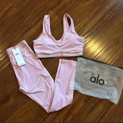 Pink and Light blue alo set $120 EACH