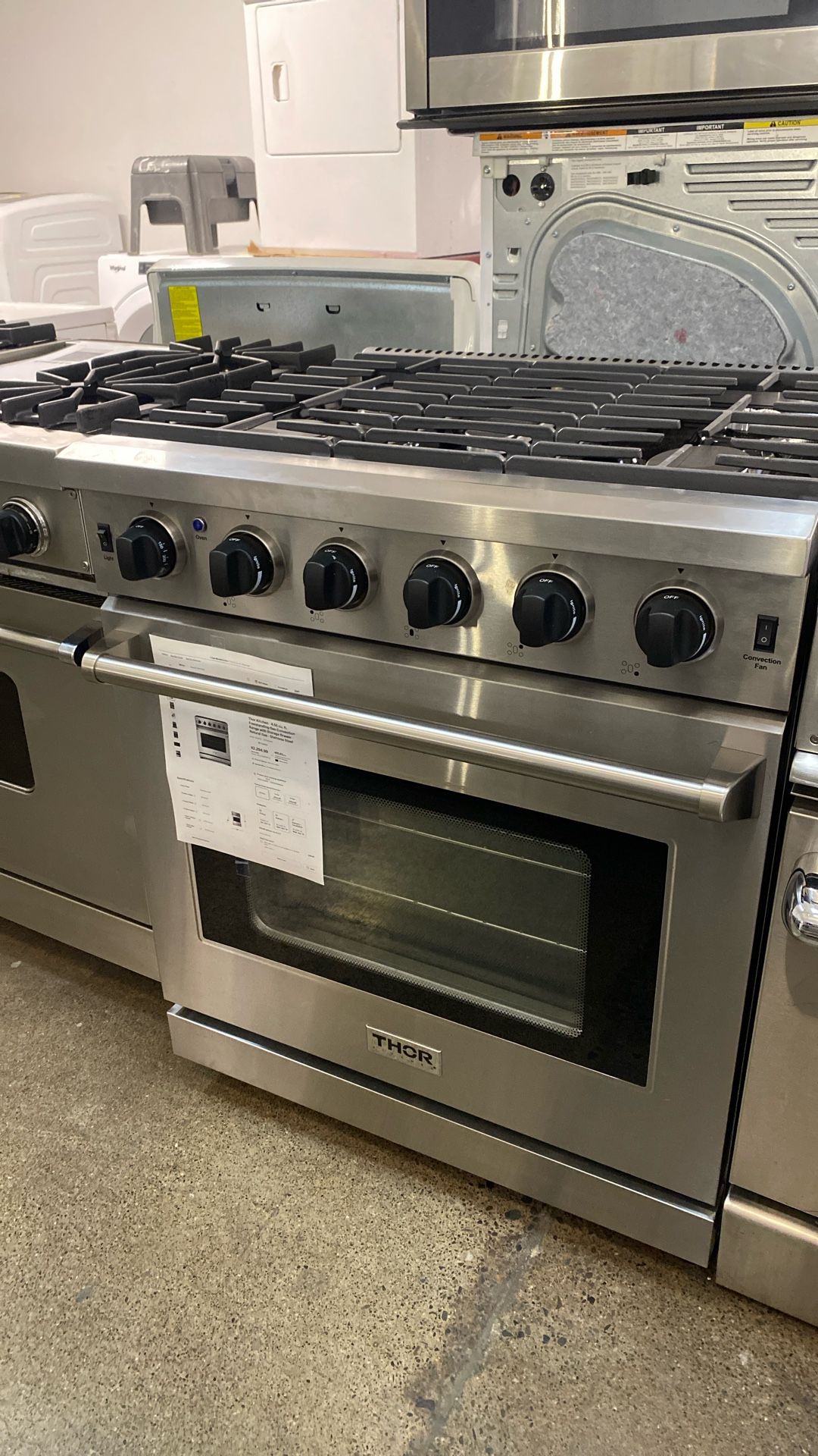 30” THOR FIVE BURNER GAS SLIDE IN RANGE