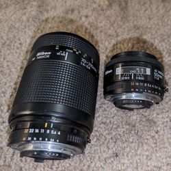  2-Nikon lenses (Both $70 dollars)) 