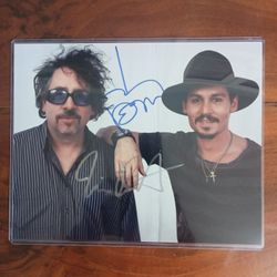 Johnny Depp Tim Burton Sign Autograph Come To COA