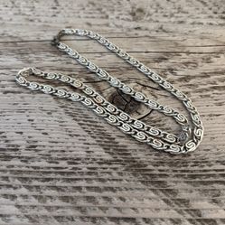 Vintage Aluminum Chain Men’s Neck Necklace 