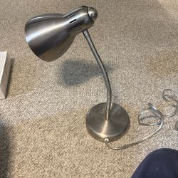 Silver Lamp Desk Size