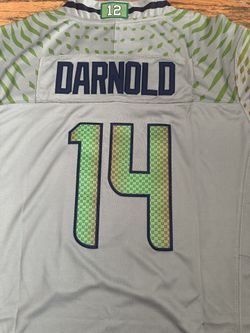 Darnold JSN Men Grey Seahawks Jersey