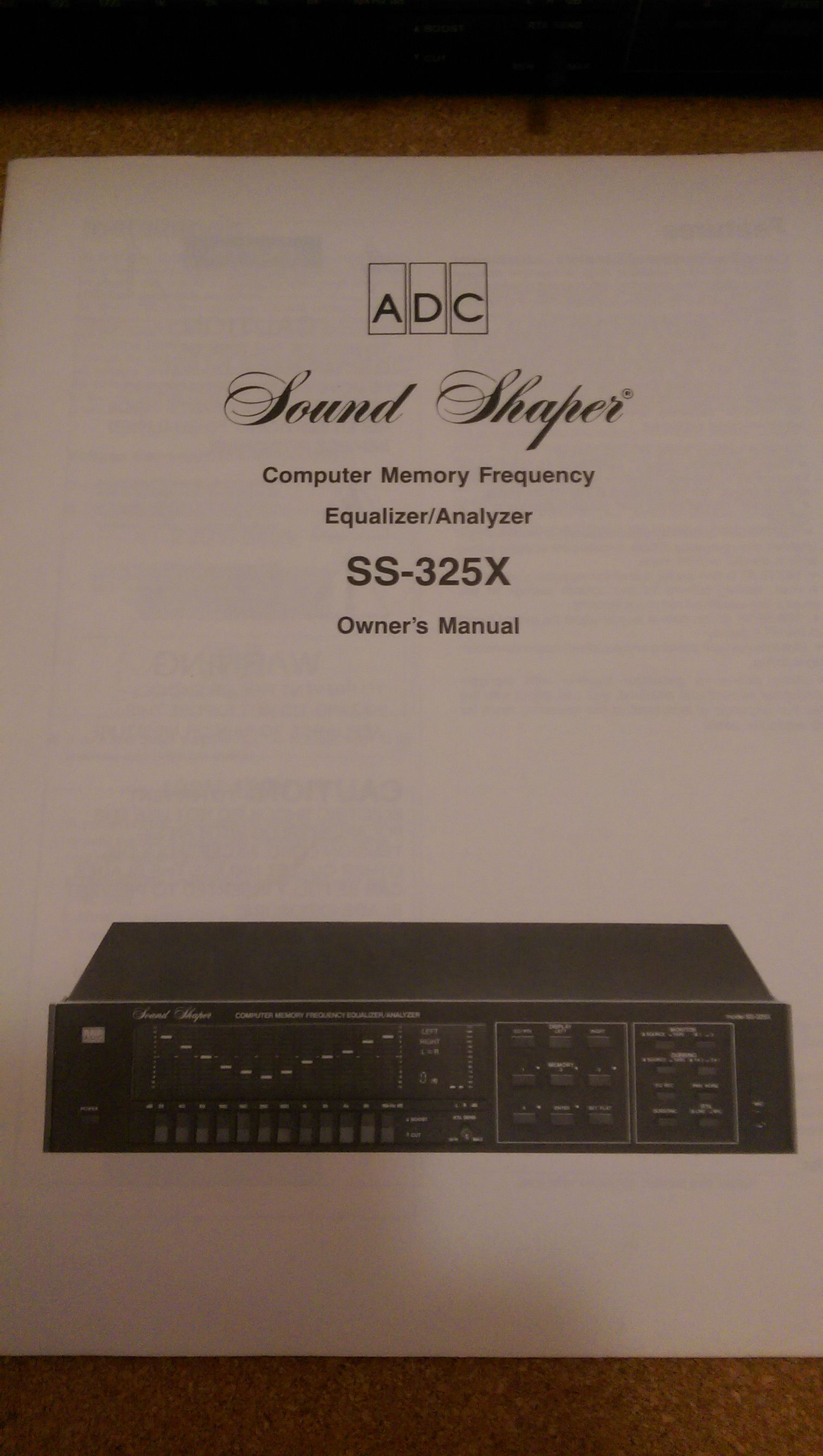 ADC SS-325X Sound Shaper computer memory equalizer/analyzer. for