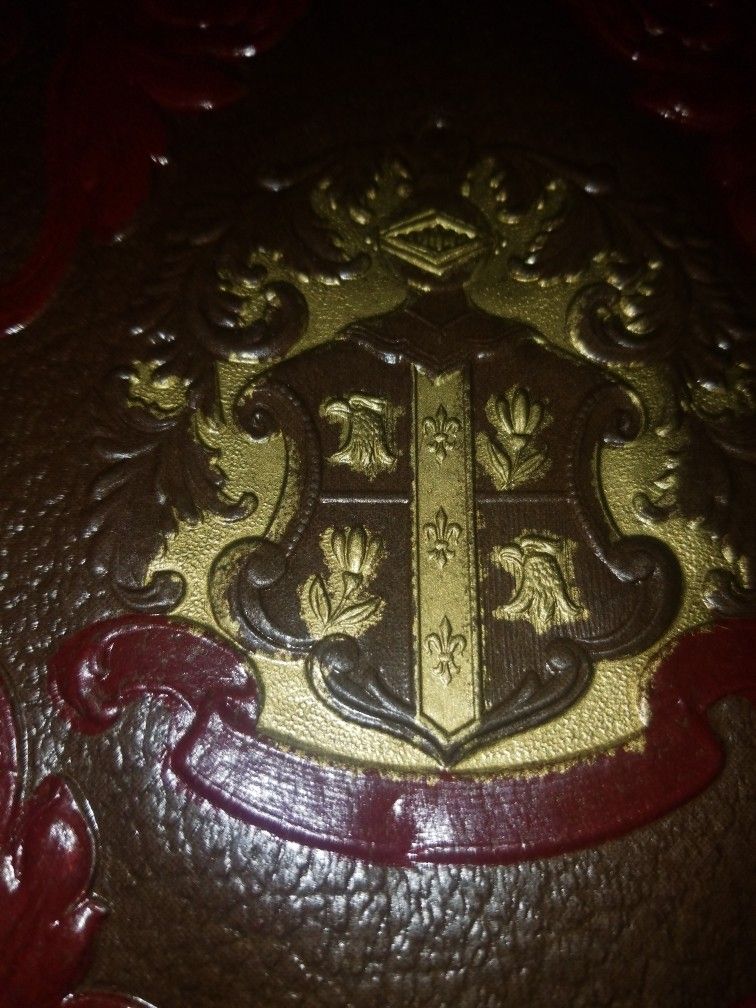 Blank Lrather Bound Scrap Book/ Photo Album
