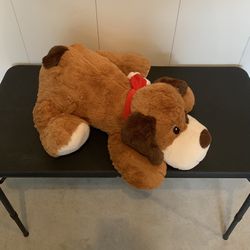 Large Brown Dog Plush Toy