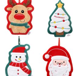 Christmas Hanging Towel 4pc 