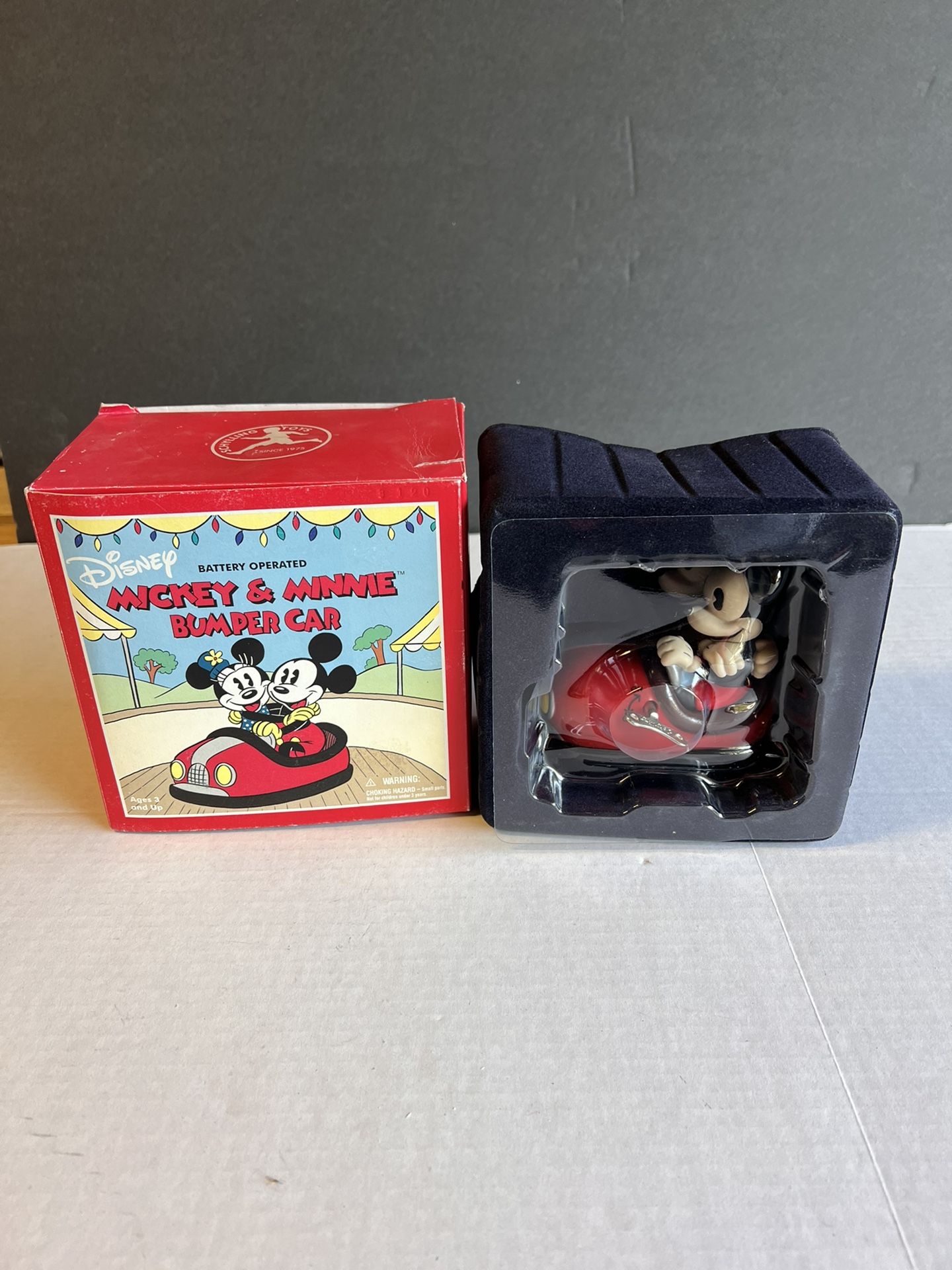 Mickey Mouse & Minnie Mouse Bumper Car Toy Schylling Disneyland Disney