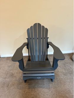 3 Gray Costco Leisure Line Adirondack Outdoor Chairs