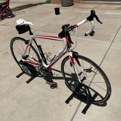 20 speed 56 carbon fiber, Cannondale bike with computer real light
