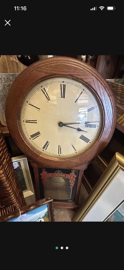Vintage Royal Crown Cola Working Clock