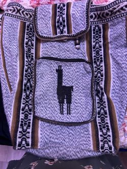 Alpaca fur back pack