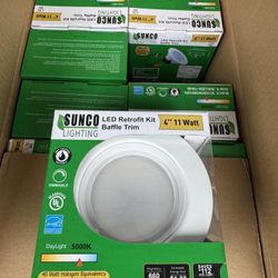 LED Retro Kit Baffle Trim 4” 11 Watt - Qty 20