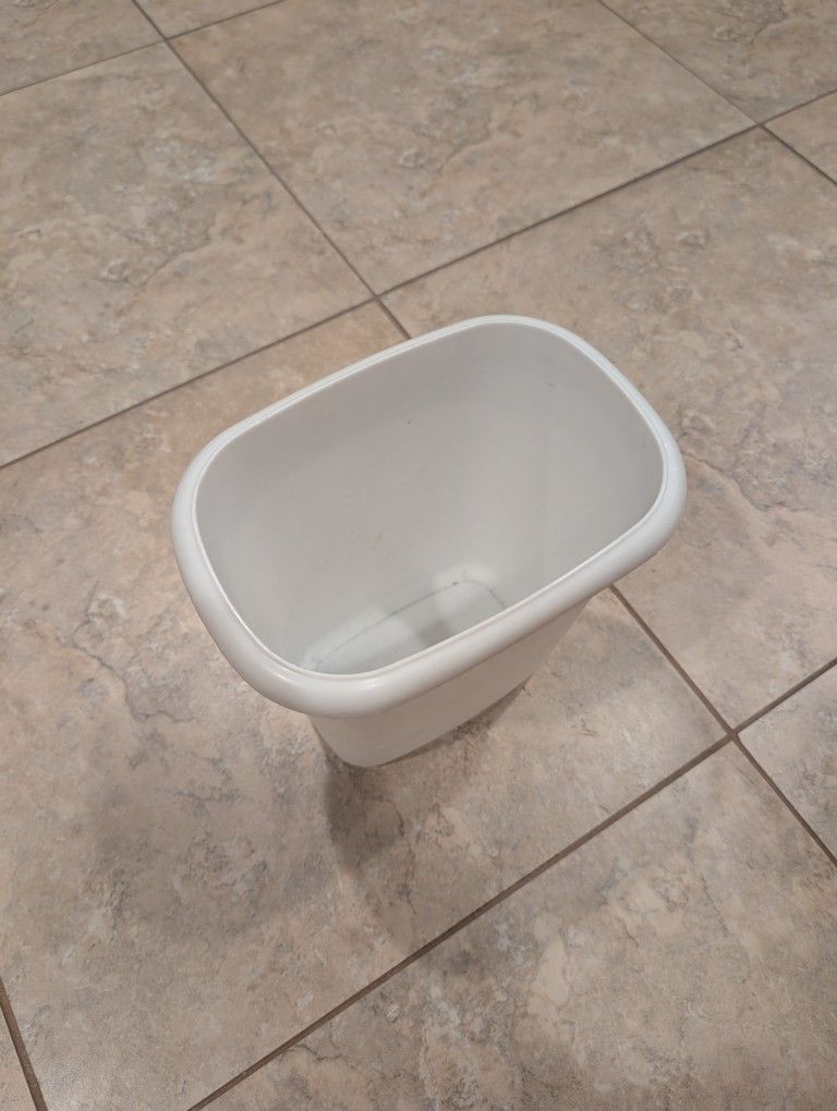 White Waste Basket