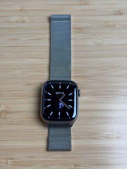 Apple Watch Series 7 Edition Titanium 45mm w/ Silver Milanese Loop