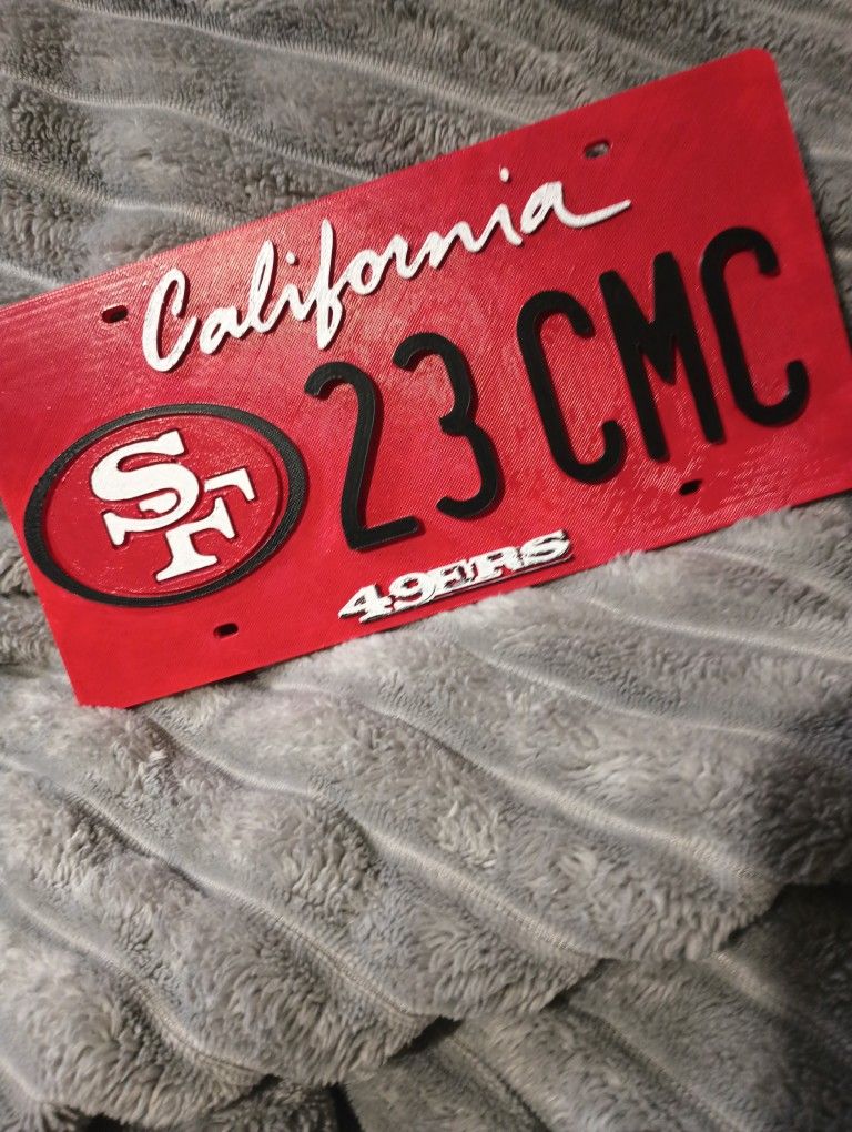 49ers License Plate
