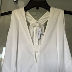 White cotton dress by Reiss size 4