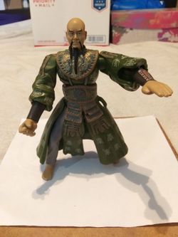Pirates of the Caribbean Captain Sao Feng 6.75" Karate Master dual action figure Disney Zizzle 2007 "At Worlds End". Missing the sword.