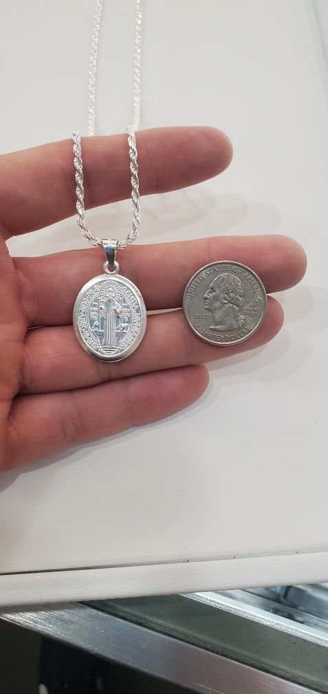 San Benito Saint Benedict With 20 Inch Chain