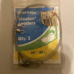 Berkley Steelon Leaders 24”, 45lb Quantity 3