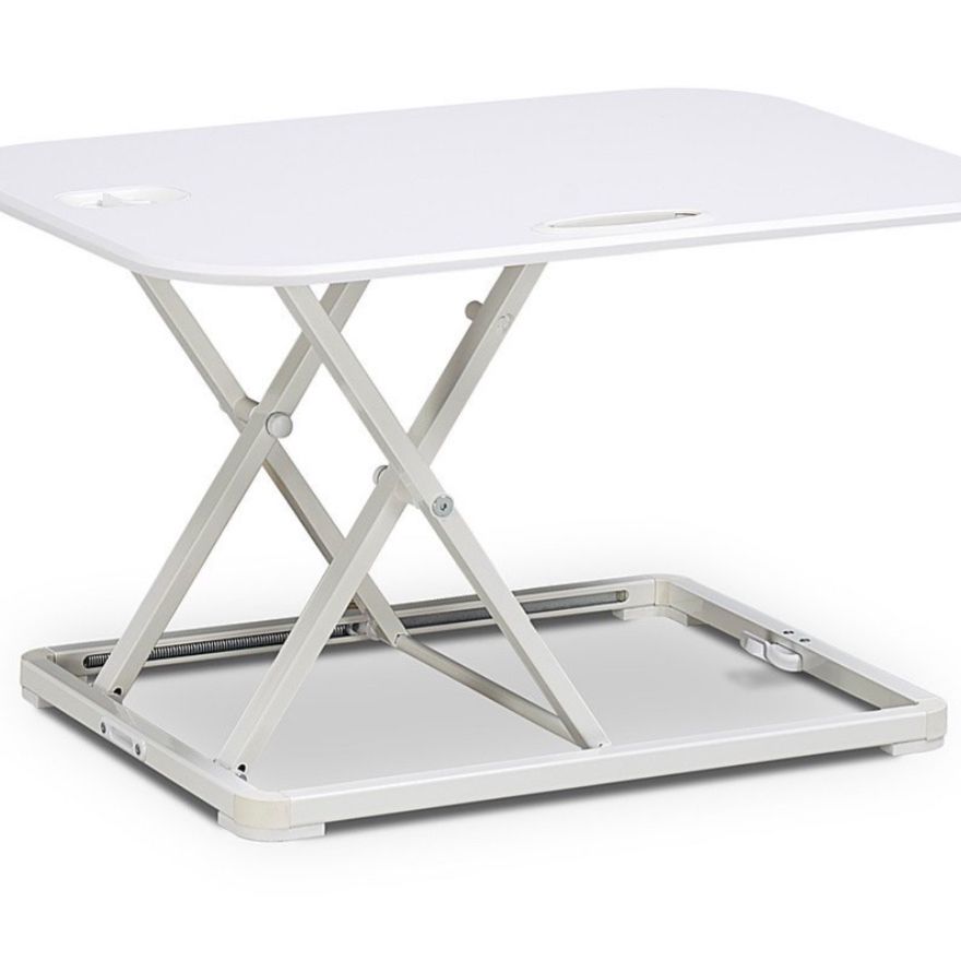 True Seating - Ergonomic 5-Level Height Adjustable Sit-to-Stand Laptop or Monitor Riser - White #660