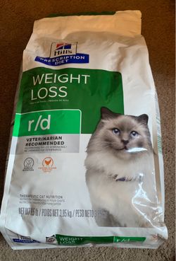 Cat Food Hill's prescription diet weight loss 8.5 lbs chicken flavor, cat food New