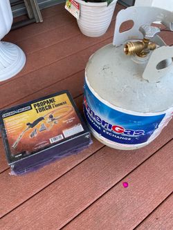 Propane Torch with 3 burners and gas Tank