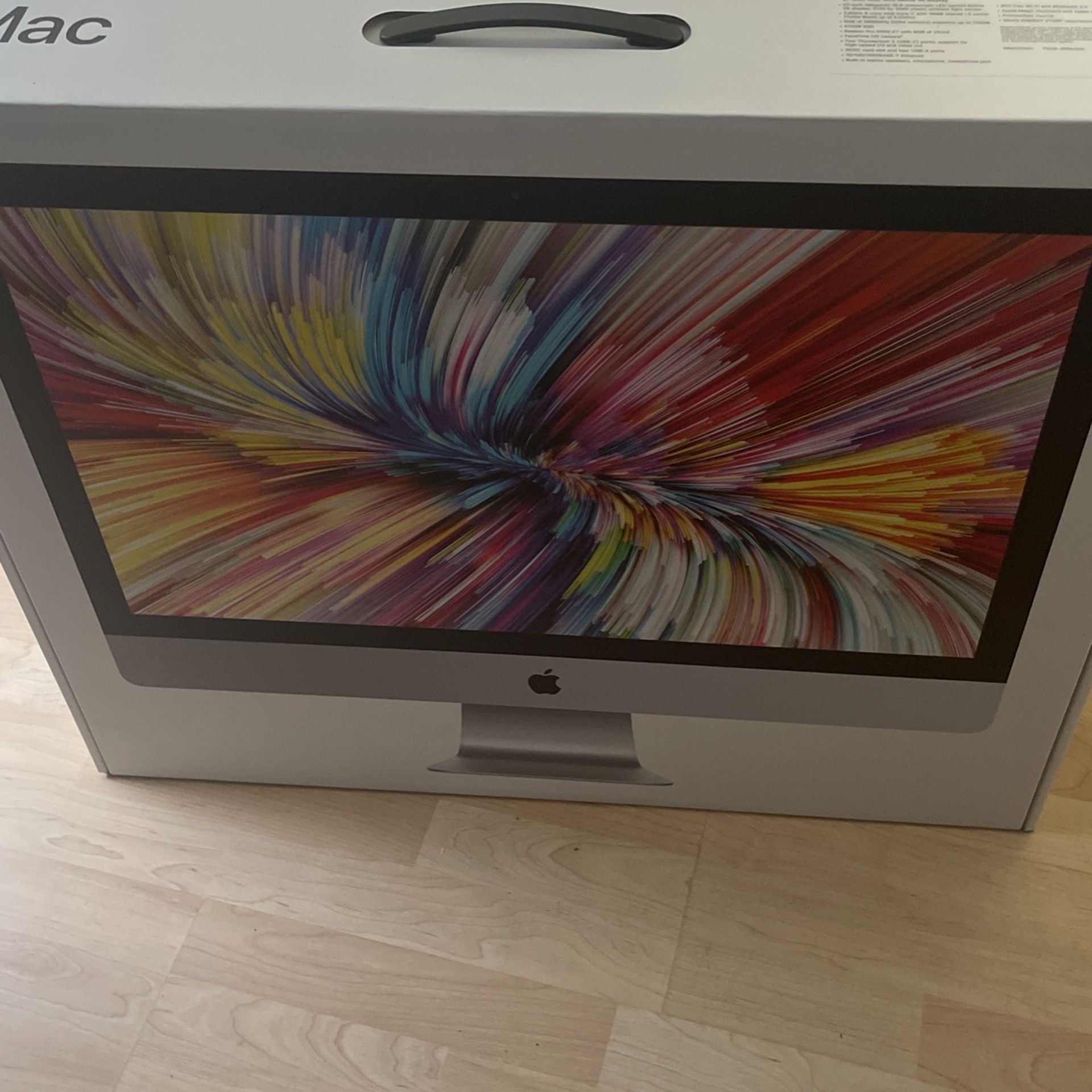 Apple Imac 27” 3.8GHz 8-Core Processor with Turbo Boost up to 5.0GHz 512GB Storage Retina 5K Display