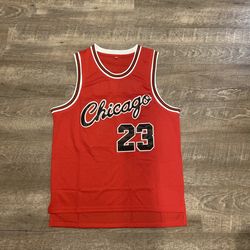 Micheal Jordan Chicago Bulls Cursive Basketball Jersey