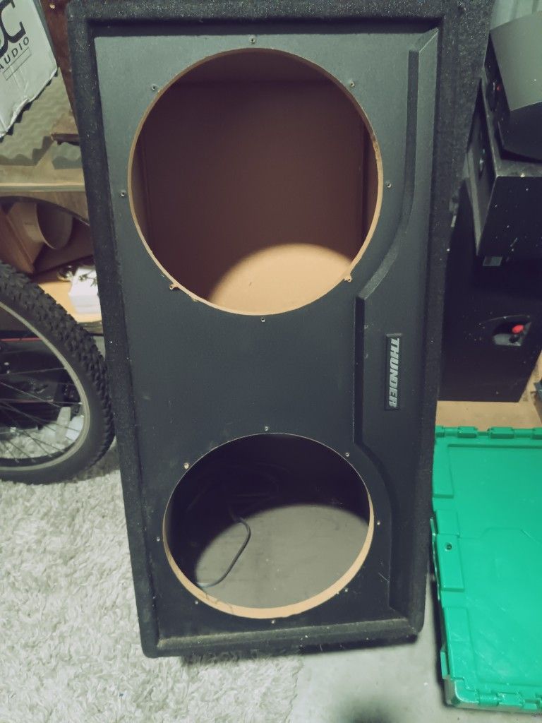 Dual 12-in MTX Thunder Subwoofer Enclosure. This Is For Massive Speakers With A Massive Port