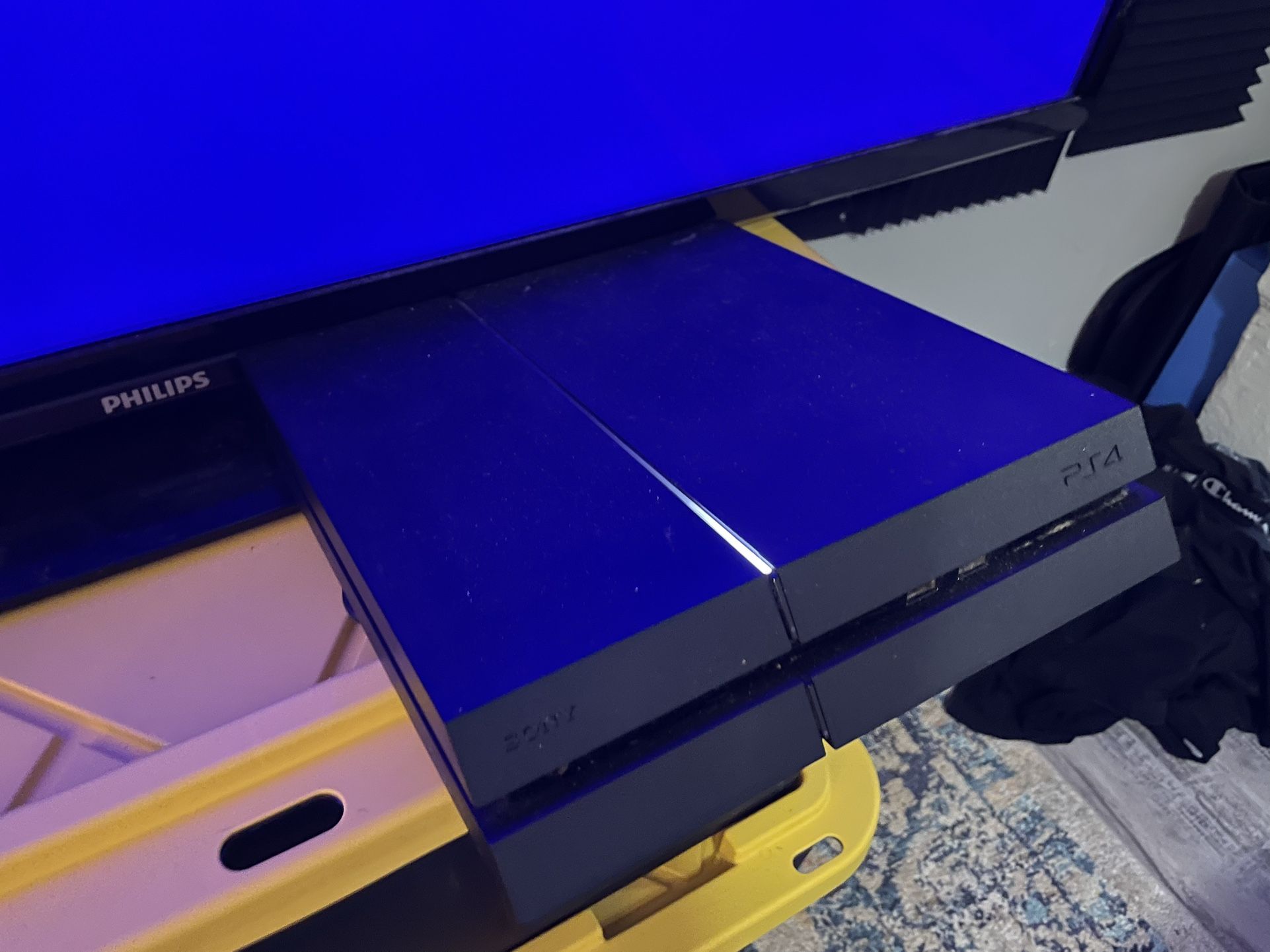 PS4 With Two Remotes And External Hard Drive