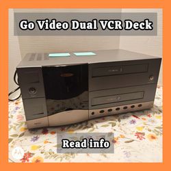 Go Video Dual VCR Deck Player