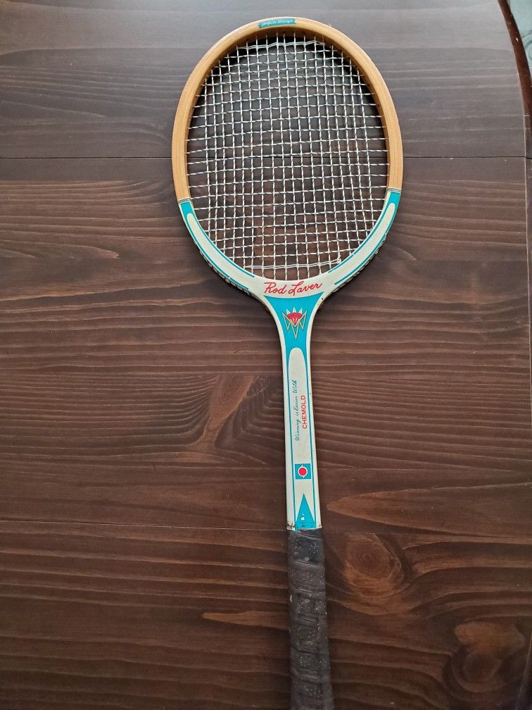 Rod Laver Vintage Wooden Tennis Racket 
