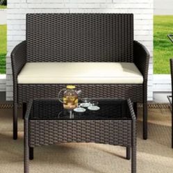 Outside rattan Patio Set New In Box 
