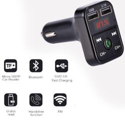 Wireless Bluetooth Car Kit Handsfree Talk MP3 player fm transmitter dual car charger