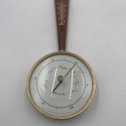 Vintage Mid Century Modern 1956 Airguide Barometer & Thermometer Temperature 