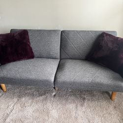 Modern Couch/Futon  Folds Down To Single Sleeper