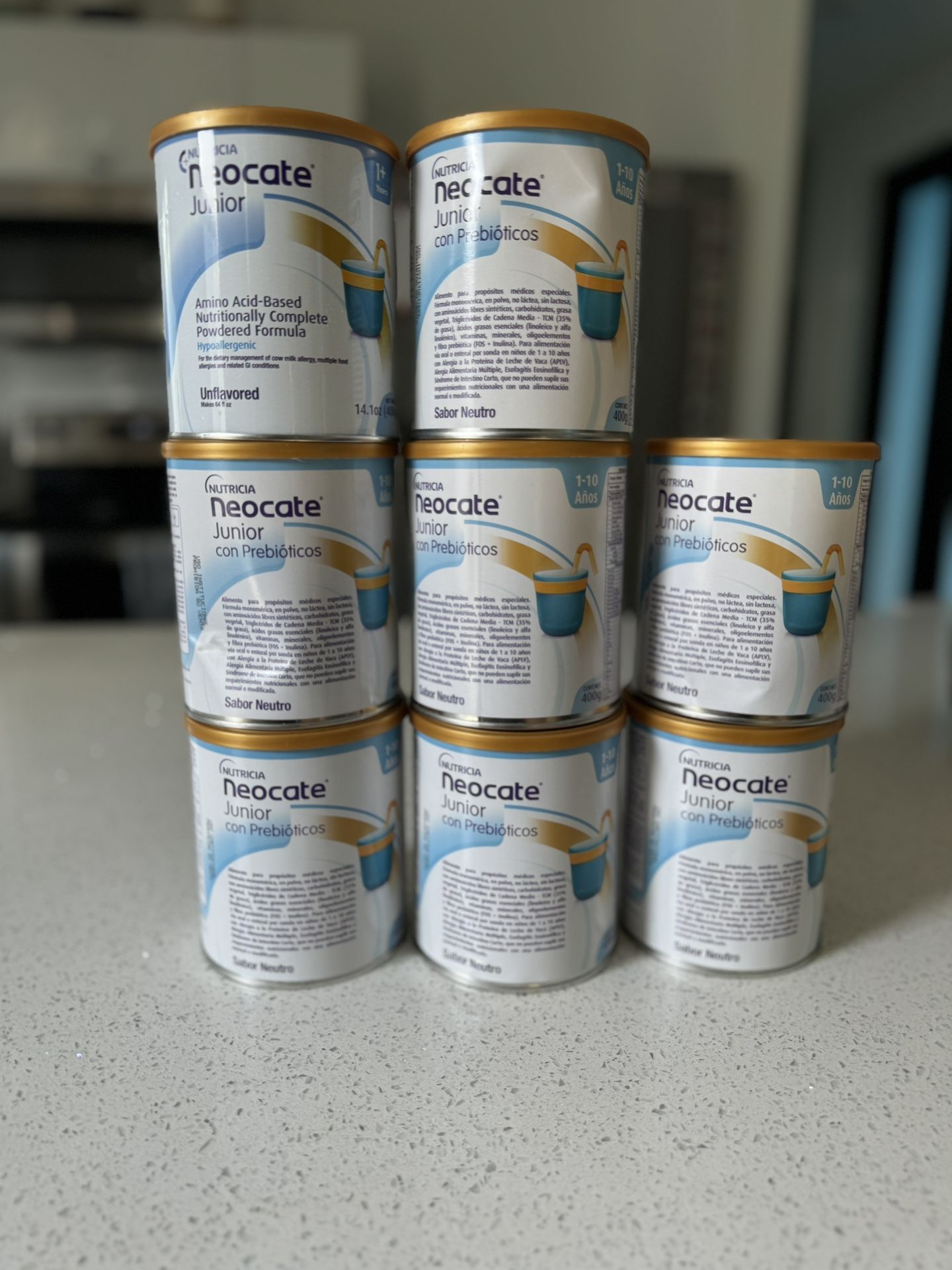 8 Cans Neocate Junior Baby Formula