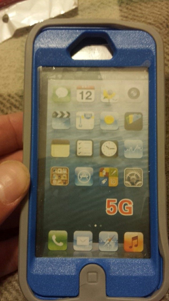 IPhone 5g case blue\grey