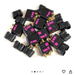 Perfect Pass QS8-V2 Anti-Spark Connector Set (5 Pack) Male & Female + Wire Covers (4pc x 5) / New and Improved Version of QS8-S Connector / 600A Burst