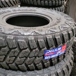 New LT 37x12.50R17 DELIUM KU 255 MT offroad Tires 10ply LRE