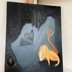 Mermaid Painting On Canvas