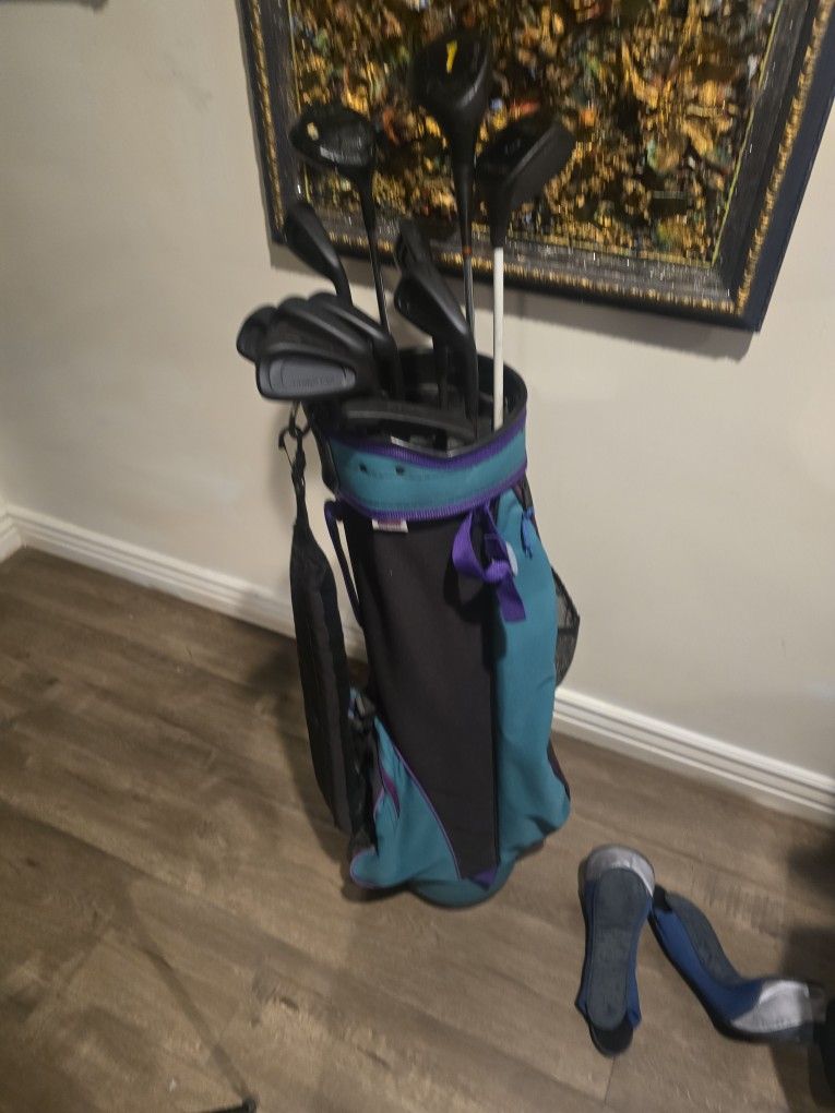GOLF CLUBS WITH GOLF BAG (11 CLUBS SET)