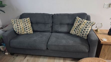 2 used gray couches