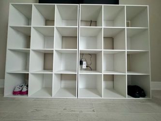 4x3 Bookshelves / Cubby Storage (white) – 2 Available