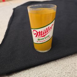 Vintage Glass Miller High Life